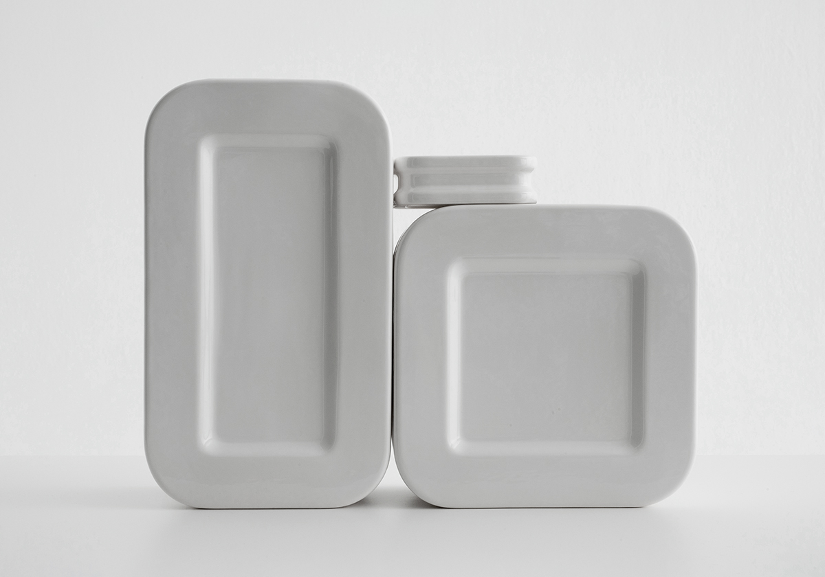 Élement, design Frédéric Sofia - Vase faïance blanc