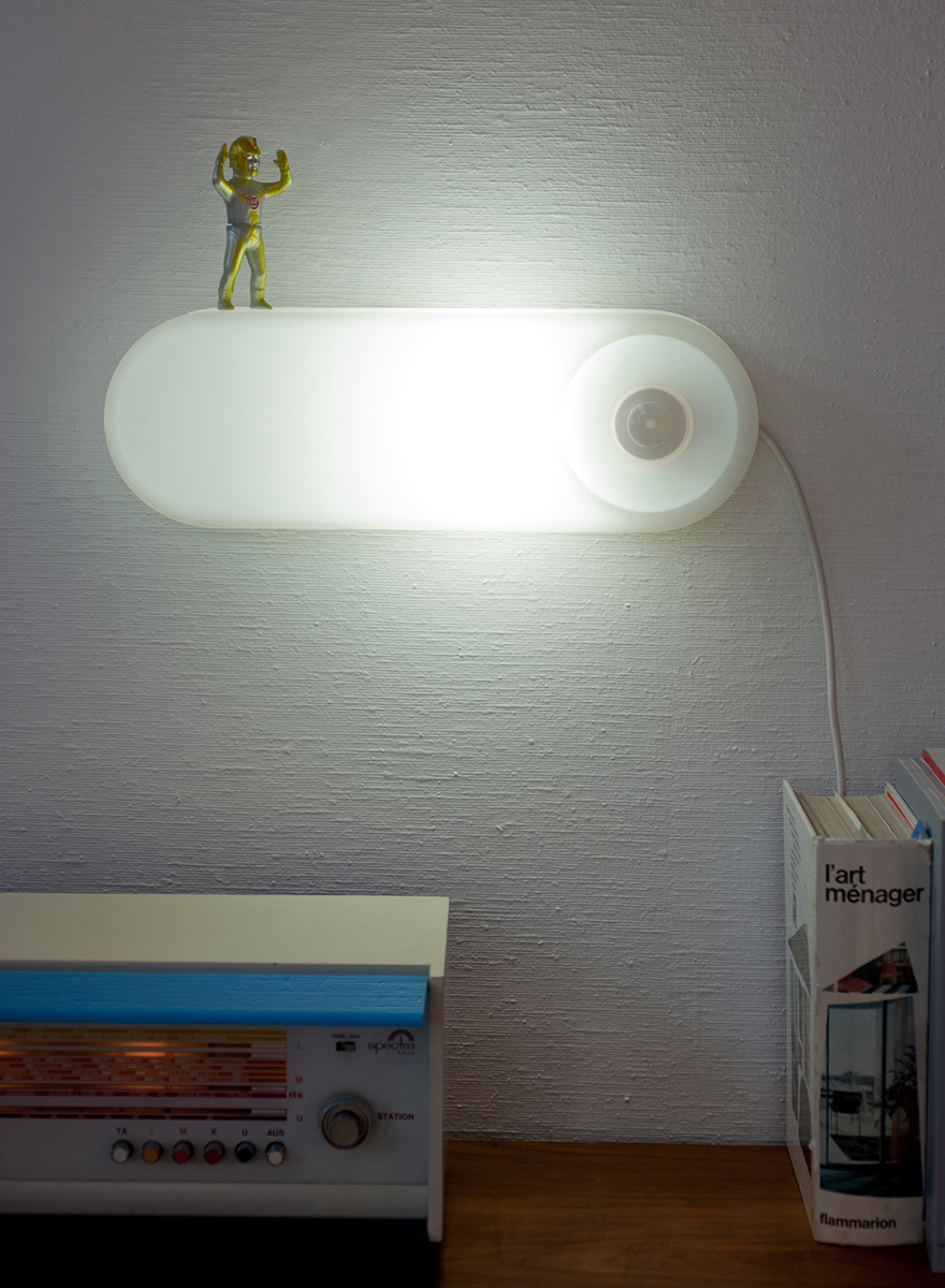 Hit box, design frédéric Sofia - lampe