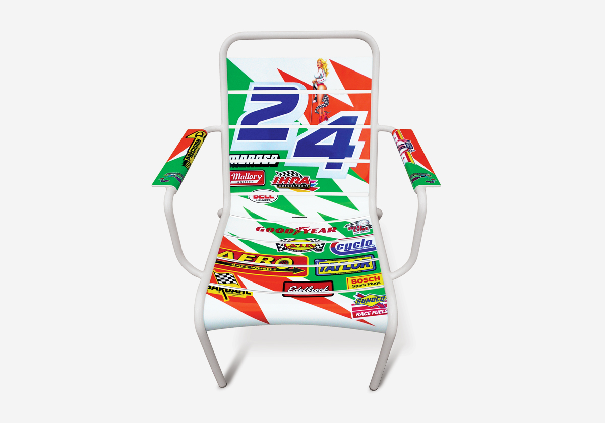 Promo Nascar, fauteuil Luxembourg, design Frédéric Sofia
