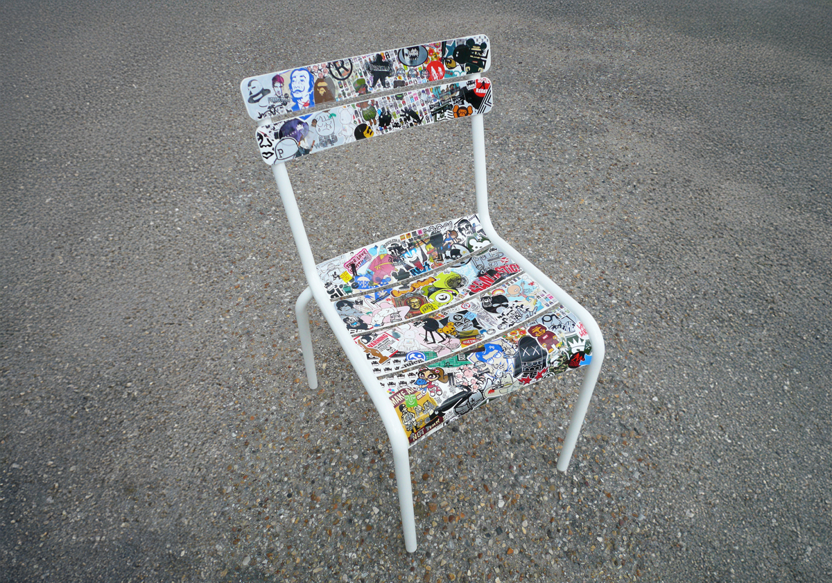 Promo chaise luxembourg, design Frédéric sofia