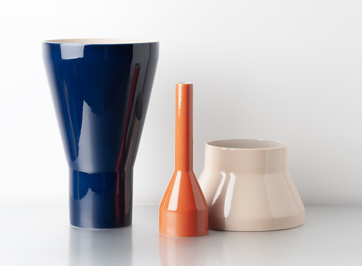 3 vases design vase en céramique