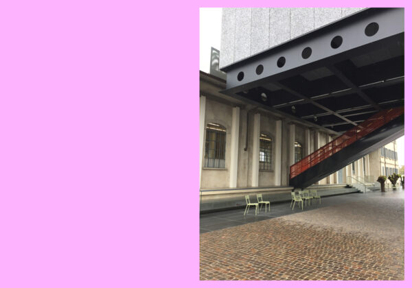 détail d'architecture de la Fondation Prada, Milan