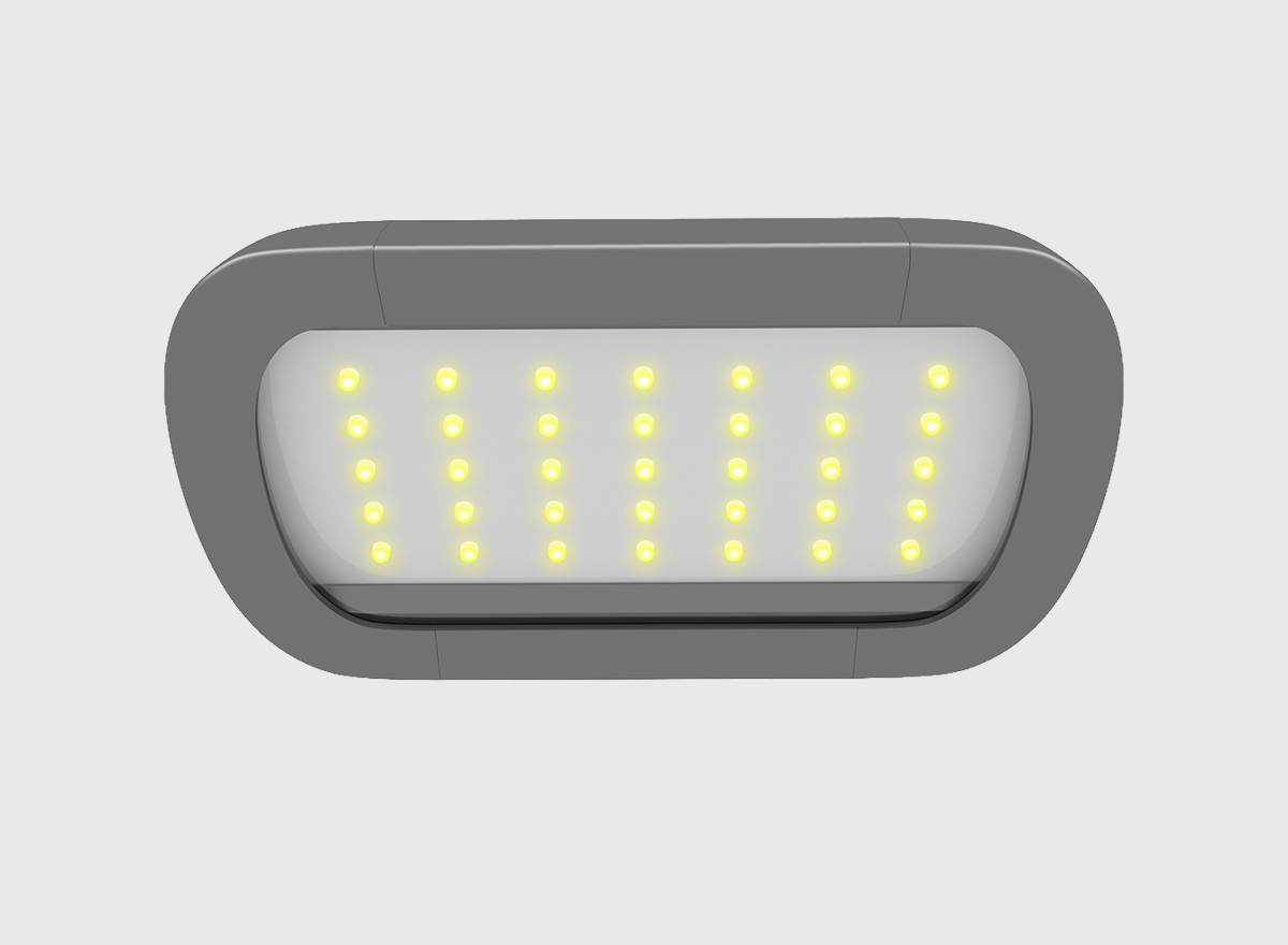 gros plan lampadaire urbain à led