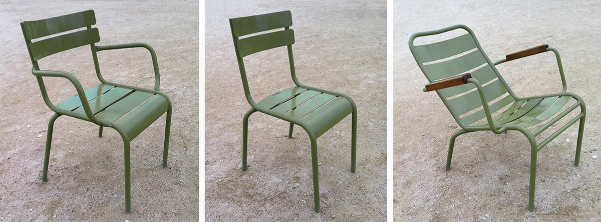 Modèles des 3 chaises Sénat